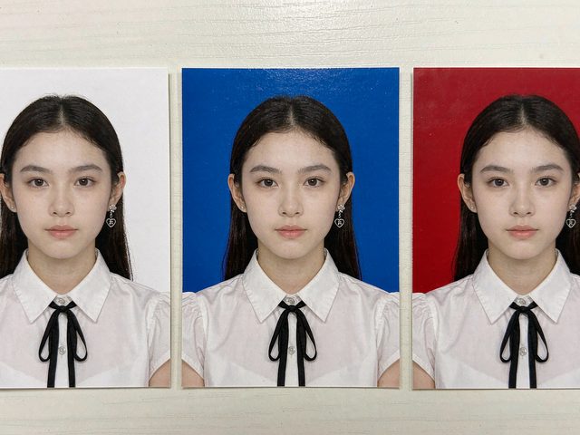 证件照换底色：上传已有证件照，一键换白蓝红底